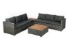 Picture of [FLOOR MODEL CLEARANCE]CONNERY Aluminum Sectional Outdoor Lounge Wicker Sofa Set