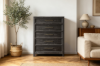 Picture of MONTEREY Genuine Mindi Wood Veneer 5-Drawer Tallboy