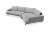 Picture of [FLOOR MODEL CLEARANCE] BIANCA Angular Chaise Sofa (Light Grey) - Angled End Sofa Facing Right