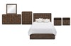 Picture of MERIDIAN 4PC/5PC/6PC Bedroom Combo Set in Queen Size with 3D Panel Design