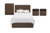 Picture of MERIDIAN 4PC/5PC/6PC Bedroom Combo Set in Queen Size with 3D Panel Design