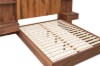Picture of WALNOVA Genuine Walnut Veneer Bed Frame with Bedside Tables & Side Pier Set in Queen Size