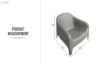 Picture of FORMA Stackable Outdoor Armchair - Water and UV Resistant