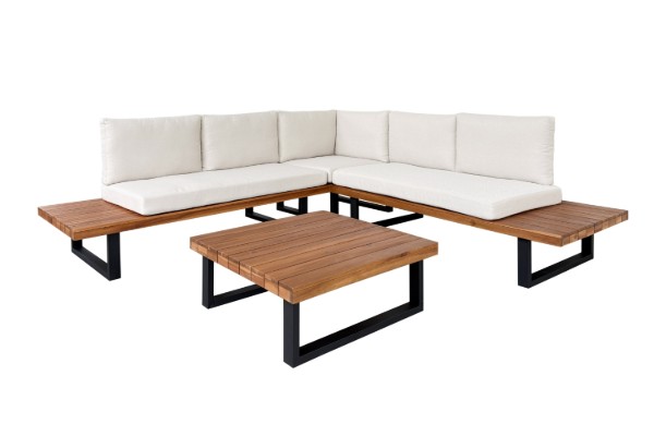 Picture of LASKA Sectional Solid Acacia Outdoor Lounge Sofa Set