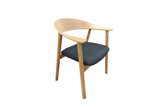 Picture of JULIAN Solid White Oak Frame Armchair - Each