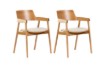 Picture of LUCA Solid White Oak Frame Armchair - 2 Chairs in 1 Carton
