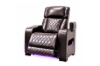 Picture of VOLT Air Leather Dual Motor Power Reclining Sofa Range (Brown) - 1 Seat with Heating and Cooling Cup Holders & Storage & Type-C Port & LED Lighting (1R)