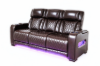 Picture of VOLT Air Leather Dual Motor Power Reclining Sofa Range (Brown) - 3RRC+2RRC+1R Sofa Set