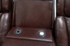 Picture of VOLT Air Leather Dual Motor Power Reclining Sofa Range (Brown) - 3RRC+2RRC+1R Sofa Set