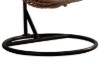 Picture of MAYA Rattan Outdoor Hanging Egg Chair (Brown with Black Frame)
