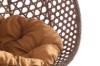Picture of MAYA Rattan Outdoor Hanging Egg Chair (Brown with Black Frame)