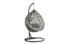 Picture of MAYA Rattan Outdoor Hanging Egg Chair (Grey with Black Frame)