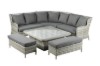 Picture of [FLOOR MODEL CLEARANCE] BARCELONA 6PC Sectional Outdoor Lounge & Dining Sofa Set (Gas Lift Table)