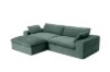 Picture of [FLOOR MODEL CLEARANCE] ELDEL Chenille Fabric Compressed Sofa with Ottoman (Green)
