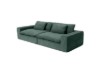 Picture of [FLOOR MODEL CLEARANCE] ELDEL Chenille Fabric Compressed Sofa with Ottoman (Green)