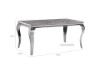 Picture of [FLOOR MODEL CLEARANCE] AITKEN 160 Marble Top Stainless Steel Dining Table (Grey)