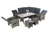 Picture of [FLOOR MODEL CLEARANCE] MARBELLA Corner Outdoor Dining Set with Reclining Seat