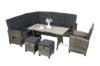 Picture of [FLOOR MODEL CLEARANCE] MARBELLA Corner Outdoor Dining Set with Reclining Seat