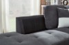 Picture of [FLOOR MODEL CLEARANCE]NEBULA Premium Sectional Sofa with Storage Ottoman - Chaise Facing Left (Dark Grey)