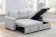 Picture of [FLOOR MODEL CLEARANCE]  HARTFIELD Reversible Corner Sofa/Sofa Bed with Storage (Grey)