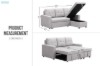 Picture of [FLOOR MODEL CLEARANCE]  HARTFIELD Reversible Corner Sofa/Sofa Bed with Storage (Grey)