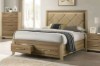 Picture of [FLOOR MODEL CLEARANCE] MERMAID Upholstered Bed Frame with Storage in Queen Size