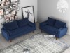 Picture of [FLOOR MODEL CLEARANCE] Faversham 2 Seat Sofa * Space Blue Velvet