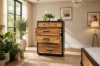 Picture of HERRINGBONE 4PC/5PC/6PC Genuine Wood Veneer Bedroom Combo in Queen/Super King Size