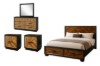 Picture of HERRINGBONE 4PC/5PC/6PC Genuine Wood Veneer Bedroom Combo in Queen/Super King Size