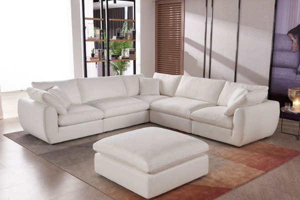 Picture of [FLOOR MODEL CLEARANCE] FAIRBANKS Goose Feather-Filled Modular Sofa - 6PC Big Corner Set