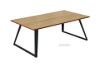 Picture of HENMAN 110 Rectangle Top and Flared Leg Coffee Table Oak and Black
