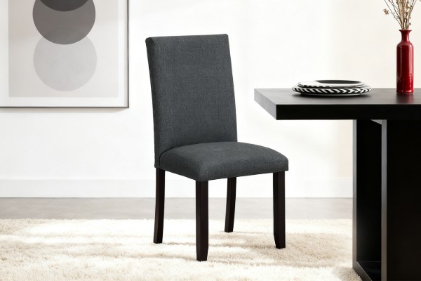 Picture of [FLOOR MODEL CLEARANCE] SERENO High Back Fabric Dining Chair (Charcoal Grey) - Each