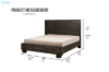 Picture of RIDHELINE Genuine Wood Veneer Bed Frame - Super King Size
