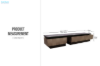 Picture of [FLOOR MODEL CLEARANCE] LUSTER 220–260 3-Drawer Extension TV Unit