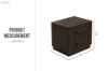 Picture of RIDHELINE Genuine Wood Veneer 2-Drawer Bedside Table