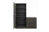 Picture of RIDHELINE Genuine Wood Veneer 3-Drawer Dresser with Mirror with 5-Tier Internal Shelf