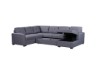 Picture of [FLOOR MODEL CLEARANCE] WINFLEX Fabric Sectional Pullout Sofa Bed (Grey) - Chaise Facing Right Sofa