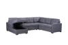 Picture of [FLOOR MODEL CLEARANCE] WINFLEX Fabric Sectional Pullout Sofa Bed (Grey) - Chaise Facing Right Sofa
