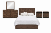 Picture of MERIDIAN Bedroom Combo Set in Queen Size with 3D Panel Design - 5PC Combo