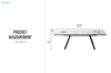 Picture of DALTON 1.6M-2.4M Extension Sintered Stone Top Dining Table