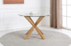 Picture of [FLOOR MODEL CLEARANCE] POLO D120 Glass Round Dining Table