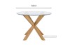 Picture of [FLOOR MODEL CLEARANCE] POLO D120 Glass Round Dining Table