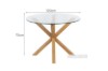 Picture of [FLOOR MODEL CLEARANCE] POLO D120 Glass Round Dining Table