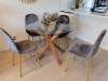 Picture of [FLOOR MODEL CLEARANCE] POLO D120 Glass Round Dining Table