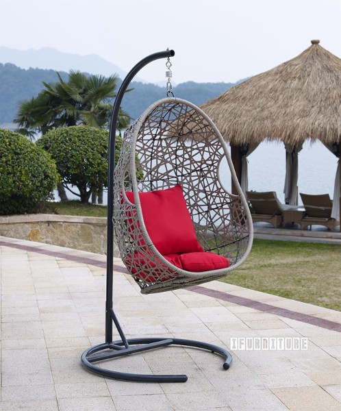 Picture of [FLOOR MODEL CLEARANCE]  HURAKI Hanging Wicker Egg Chair
