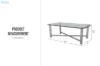 Picture of [FLOOR MODEL CLEARANCE]GLINT 127 Tempered Glass Top Coffee Table