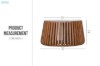 Picture of [FLOOR MODEL CLEARANCE] ALLEY Solid Acacia Wood Round Coffee Table with Marble Top