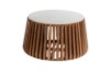 Picture of [FLOOR MODEL CLEARANCE] ALLEY Solid Acacia Wood Round Coffee Table with Marble Top