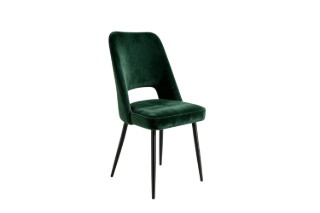 Picture of LIVIA Polyester Fabric Dining Chair (Dark Green) - Each