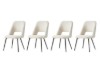 Picture of LIVIA Teddy Fabric Dining Chair (Off White) - 4 Chairs in 1 Carton